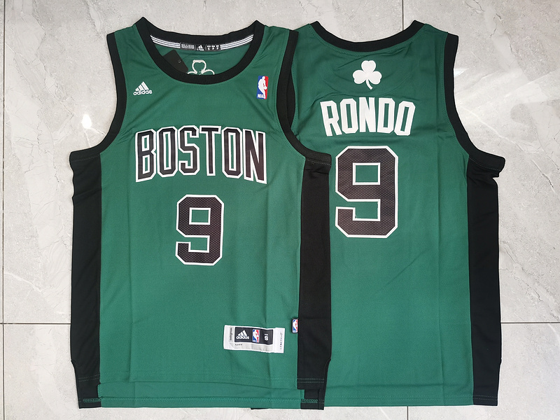 Men Boston Celtics #9 Rondo Green Adidas 2025 NBA Jersey